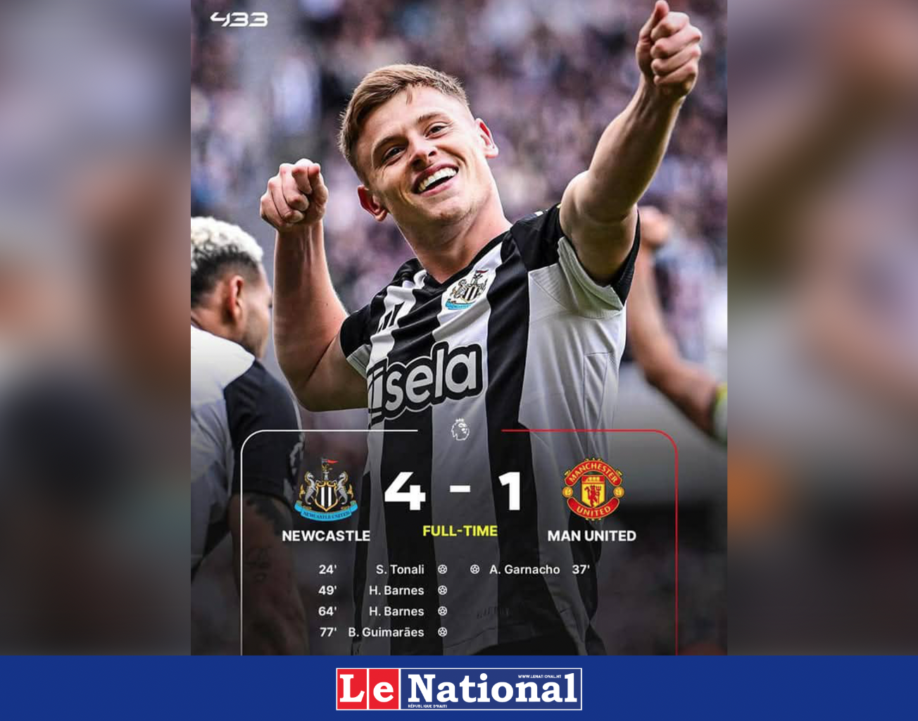 Liverpool fonce vers le titre, City et Newcastle assurent, Arsenal cale encore